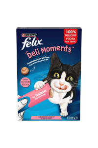 Obrázok pre PURINA Felix Deli Moments Salmon - pamlsek pro kočky - 4x10g