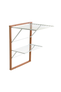 Obrázok pre ARREDAMENTI KEVIN Wall-mounted drying rack - 64 x 67 cm, Brown