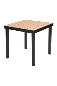 Obrázok pre Zahradní stůl IZZY 4místný 79x79x74  hnědý/černý