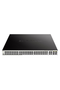 D-Link DGS-1210-52MP Řízený L2 Gigabit Ethernet (10/100/1000) Podpora napájení po Ethernetu (PoE) Černá, Šedá Obrázok pre D-Link DGS-1210-52MP Řízený L2 Gigabit Ethernet (10/100/1000) Podpora napájení po Ethernetu (PoE) Černá, Šedá