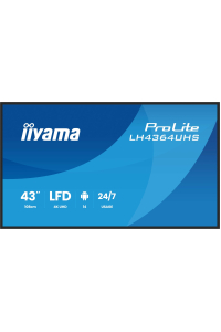 Obrázok pre iiyama LH4364UHS-B1AG sdělovací displej Plochá digitální tabule 109,2 cm (43