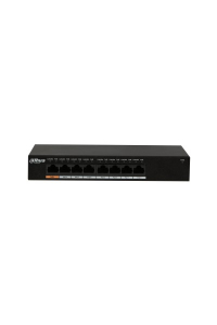 Obrázok pre Dahua Technology PFS3008-8GT-96 síťový přepínač Nespravované L2 Gigabit Ethernet (10/100/1000) Podpora napájení po Ethernetu (PoE) Černá