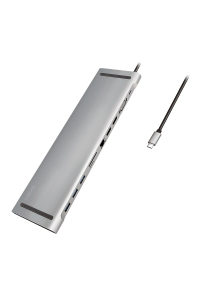 Obrázok pre LogiLink UA0373 dokovací stanice/replikátor portů Kabel USB 3.2 Gen 1 (3.1 Gen 1) Type-C Hliník