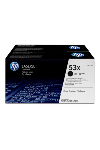Obrázok pre HP 53X Dvojbalení černé originální tonerové kazety LaserJet s vysokou výtěžností