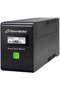 Obrázok pre UPS POWERWALKER VI 600 SW IEC LINE-INTERACTIVE 600VA 3X IEC C13 USB-B LCD PURE SINE WAVE
