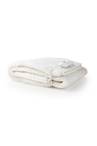 Nedis PEBL120CWT1 elektrická deka/polštář Elektrická deka pod přikrývku 60 W Bílá Polyester, Syntetická vlna Obrázok pre Nedis PEBL120CWT1 elektrická deka/polštář Elektrická deka pod přikrývku 60 W Bílá Polyester, Syntetická vlna