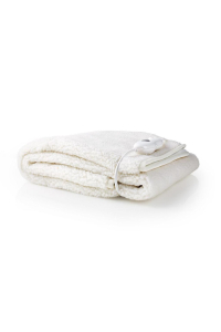 Nedis PEBL120CWT1 elektrická deka/polštář Elektrická deka pod přikrývku 60 W Bílá Polyester, Syntetická vlna Obrázok pre Nedis PEBL120CWT1 elektrická deka/polštář Elektrická deka pod přikrývku 60 W Bílá Polyester, Syntetická vlna