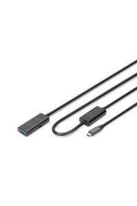Digitus DA-73111 USB kabel USB 3.2 Gen 1 (3.1 Gen 1) 10 m USB C USB A Černá Obrázok pre Digitus DA-73111 USB kabel USB 3.2 Gen 1 (3.1 Gen 1) 10 m USB C USB A Černá