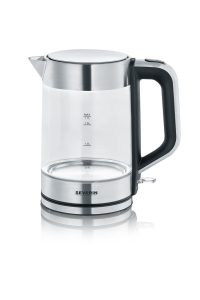 Obrázok pre Severin WK 3420 elektrická konvice 1,7 l 2200 W Černá, Nerezová ocel, Průhledná