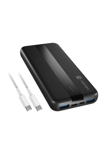 NATEC TREVI SLIM Q V2 Lithium-polymerová (LiPo) 10000 mAh Černá Obrázok pre NATEC TREVI SLIM Q V2 Lithium-polymerová (LiPo) 10000 mAh Černá