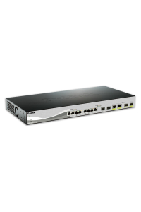 Obrázok pre D-Link DXS-1210-12TC/E síťový přepínač Řízený L2 10G Ethernet (100/1000/10000) 1U Černá, Stříbrná