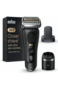 Obrázok pre Braun Series 9 Pro+ 9590cc Wet & Dry Planžetový holicí strojek Zastřihovač Černá