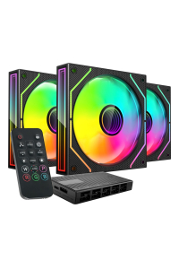 Mars Gaming MF3DPROKIT Chladicí systém pro počítač Počítačová skříň Ventilátor 12 cm Černá Obrázok pre Mars Gaming MF3DPROKIT Chladicí systém pro počítač Počítačová skříň Ventilátor 12 cm Černá