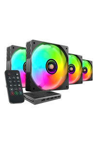 Mars Gaming MFSI4KIT Chladicí systém pro počítač Počítačová skříň Ventilátor 12 cm Černá Obrázok pre Mars Gaming MFSI4KIT Chladicí systém pro počítač Počítačová skříň Ventilátor 12 cm Černá