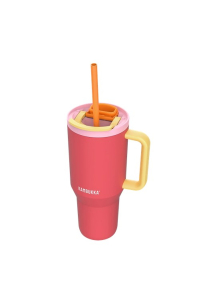 Termohrnek Kambukka Rio Tumbler 950ml Pink Papaya s teleskopickým brčkem Obrázok pre Termohrnek Kambukka Rio Tumbler 950ml Pink Papaya s teleskopickým brčkem