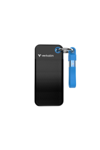 Verbatim Pocket SSD 1 TB USB typu C 3.2 Gen 2 (3.1 Gen 2) Černá, Modrá Obrázok pre Verbatim Pocket SSD 1 TB USB typu C 3.2 Gen 2 (3.1 Gen 2) Černá, Modrá