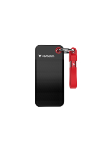 Obrázok pre Verbatim Pocket SSD 2 TB USB typu C 3.2 Gen 2 (3.1 Gen 2) Černá, Červená