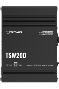 Teltonika TSW200 Nespravované Gigabit Ethernet (10/100/1000) Podpora napájení po Ethernetu (PoE) Černá Obrázok pre Teltonika TSW200 Nespravované Gigabit Ethernet (10/100/1000) Podpora napájení po Ethernetu (PoE) Černá