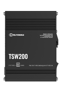 Teltonika TSW200 Nespravované Gigabit Ethernet (10/100/1000) Podpora napájení po Ethernetu (PoE) Černá Obrázok pre Teltonika TSW200 Nespravované Gigabit Ethernet (10/100/1000) Podpora napájení po Ethernetu (PoE) Černá