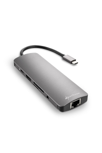 Obrázok pre Sharkoon USB 3.0 Type C Combo Adapter karta/adaptér rozhraní HDMI, RJ-45, USB 3.2 Gen 1 (3.1 Gen 1)