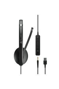 EPOS ADAPT 135 USB II Sluchátka s mikrofonem Kabel Přes hlavu Kancelář / call centrum USB Typ-A Černá Obrázok pre EPOS ADAPT 135 USB II Sluchátka s mikrofonem Kabel Přes hlavu Kancelář / call centrum USB Typ-A Černá