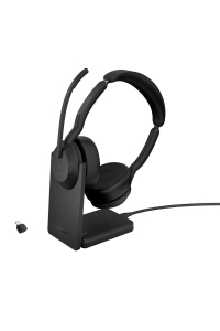 Obrázok pre Jabra Evolve2 55 Sluchátka s mikrofonem Bezdrátový Přes hlavu Kancelář / call centrum USB typu C Bluetooth Černá