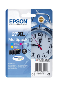 Obrázok pre Epson Alarm clock Multipack 3-colour 27XL DURABrite Ultra Ink