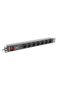 Obrázok pre LANBERG POWER STRIP RACK PDU (1U,10A,7X 230V,2M)