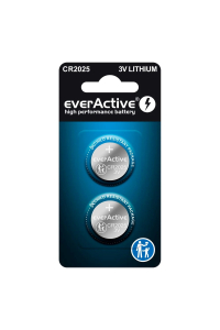 Obrázok pre Mini lithiová baterie everActive CR2025 - blistr 2 ks.