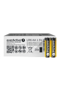 Obrázok pre Alkalické baterie EverActive LR6 AA Industrial Alkaline - krabička 40 kusů