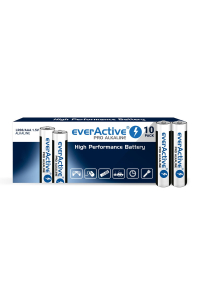 Alkalické baterie everActive Pro Alkaline LR03 AAA - sáček 10 kusů Obrázok pre Alkalické baterie everActive Pro Alkaline LR03 AAA - sáček 10 kusů