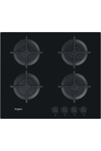 Whirlpool AKT 616/NB Černá Vestavěné 60 cm Plynový 4 zóna/zón Obrázok pre Whirlpool AKT 616/NB Černá Vestavěné 60 cm Plynový 4 zóna/zón
