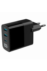 Gembird TA-UC-PDQC30LCD-BK-02 nabíječka na PDA/mobilní telefon Univerzální Černá AC Rychlé nabíjení Vnitřní Obrázok pre Gembird TA-UC-PDQC30LCD-BK-02 nabíječka na PDA/mobilní telefon Univerzální Černá AC Rychlé nabíjení Vnitřní