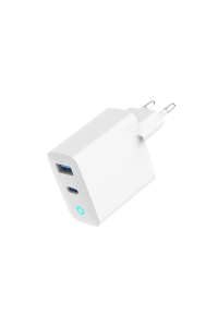 Gembird 2 Port 30W GaN USB Rychlá nabíječka LED bílá LED Weiß TA-UC-PDQC30L-W-01 Obrázok pre Gembird 2 Port 30W GaN USB Rychlá nabíječka LED bílá LED Weiß TA-UC-PDQC30L-W-01