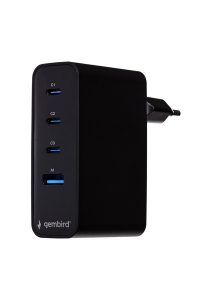 Gembird TA-UC-PDQC100LCD-01-BK nabíječka na PDA/mobilní telefon Laptop, Chytrý telefon Černá AC Rychlé nabíjení Vnitřní Obrázok pre Gembird TA-UC-PDQC100LCD-01-BK nabíječka na PDA/mobilní telefon Laptop, Chytrý telefon Černá AC Rychlé nabíjení Vnitřní
