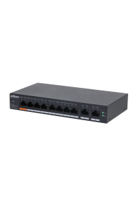 Obrázok pre Dahua Technology DH-CS4010-8ET-60 síťový přepínač Řízený L2 Fast Ethernet (10/100) Podpora napájení po Ethernetu (PoE) Černá