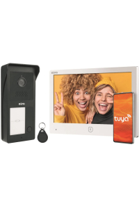 EURA 2-wire video door phone VDP-49A3-2TY white Obrázok pre EURA 2-wire video door phone VDP-49A3-2TY white