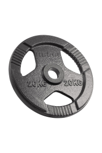 Obrázok pre Olympic cast iron plate 20kg, 51mm hole, grips