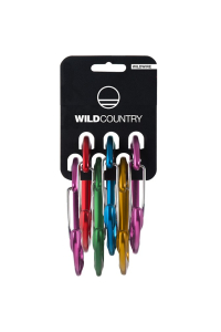 Obrázok pre Wild Country 40-0000000016-0999-1 lezecká karabina Uzamykatelná karabina Tvar D Vícebarevný 6 kusů