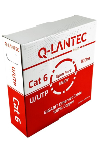 Obrázok pre Q-LANTEC U/UTP cat.6A síťový kabel, kroucená dvojlinka, LSOH