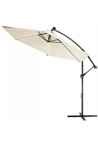 Obrázok pre Extralink BLACK FOREST PARASOL OGRODOWY NA WYSIEGNIKU 3M DUZY BEZOWY L-0713