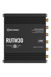 Teltonika RUTM30 bezdrátový router Gigabit Ethernet Dual-band (2.4 GHz / 6 GHz) 5G Černá Obrázok pre Teltonika RUTM30 bezdrátový router Gigabit Ethernet Dual-band (2.4 GHz / 6 GHz) 5G Černá