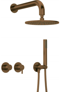 Obrázok pre Concealed shower set with head - horiz. tap
