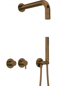 Obrázok pre Concealed shower set with head - horizontal mixer