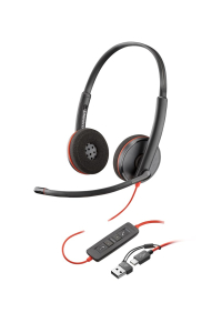 Obrázok pre HP Poly Stereofonní náhlavní souprava Poly Blackwire 3220 USB-C + adaptér USB-C/A