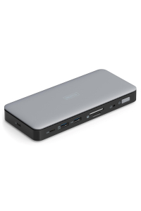 Digitus DA-70917 dokovací stanice/replikátor portů Kabel USB 3.2 Gen 2 (3.1 Gen 2) Type-C Černá, Šedá Obrázok pre Digitus DA-70917 dokovací stanice/replikátor portů Kabel USB 3.2 Gen 2 (3.1 Gen 2) Type-C Černá, Šedá