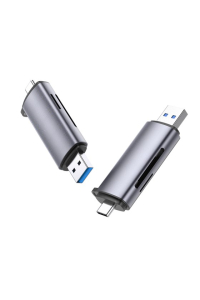 Ugreen 50706 čtečka karet USB/Micro-USB Stříbrná Obrázok pre Ugreen 50706 čtečka karet USB/Micro-USB Stříbrná