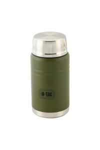 M-Tac UN-R02-750A Termoska na jídlo se skládací lžící z nerezové oceli 750 ml Olivová Obrázok pre M-Tac UN-R02-750A Termoska na jídlo se skládací lžící z nerezové oceli 750 ml Olivová