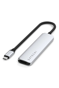 Satechi ST-P4SS rozbočovač rozhraní USB typu C 10000 Mbit/s Stříbrná Obrázok pre Satechi ST-P4SS rozbočovač rozhraní USB typu C 10000 Mbit/s Stříbrná