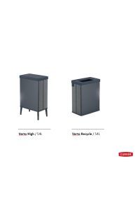 Obrázok pre Curver Waste Bin Verto High 54L Pearl Gray